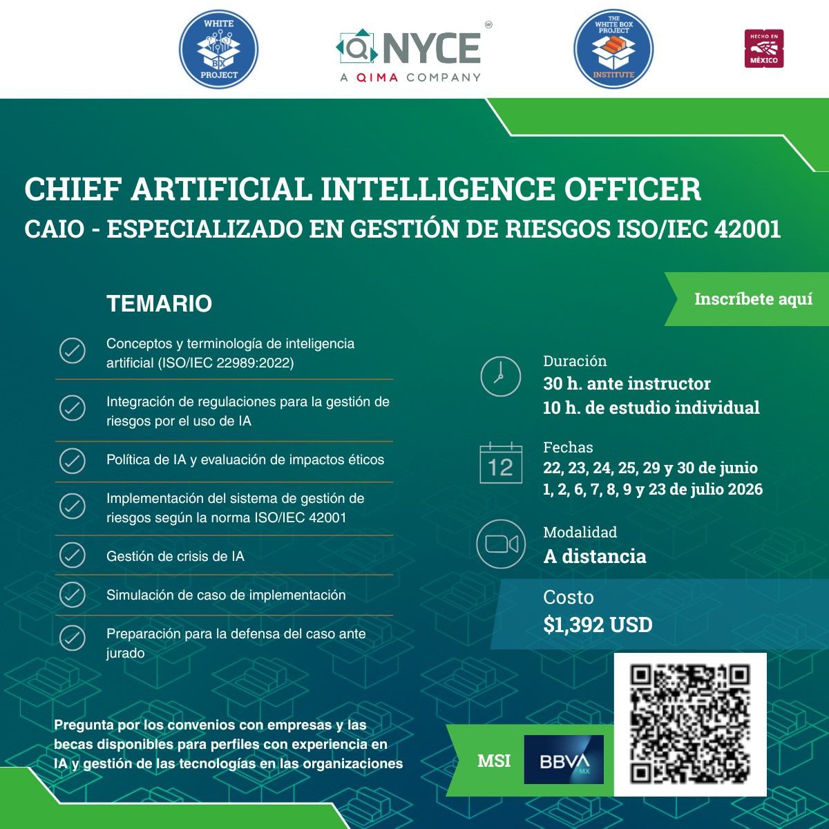 CAIO - Especializado en Gestión de Riesgos ISO/TEC 42001